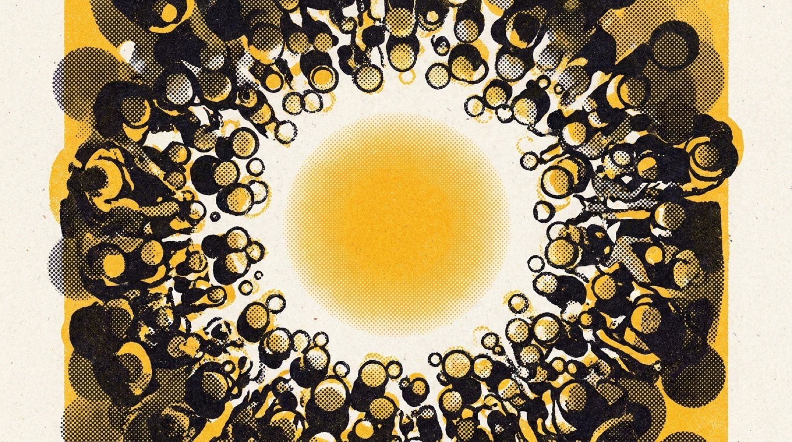 Manifesto artwork: a ring of circles gathered around a shared center