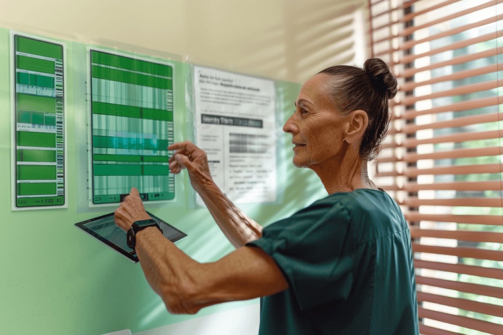 Story illustration: Dr. Anya Sharma and public diagnostic AI